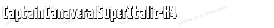 CaptainCanaveralSuperItalic-K4Y7字体转换
