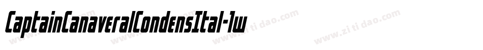 CaptainCanaveralCondensItal-1w02字体转换