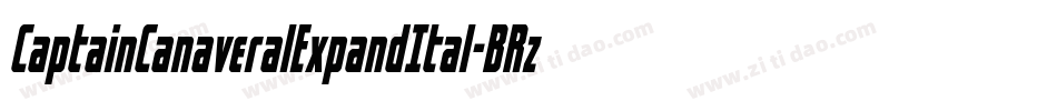 CaptainCanaveralExpandItal-BRzd字体转换