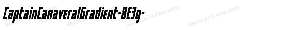 CaptainCanaveralGradient-8E3g字体转换