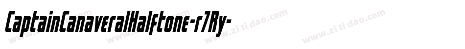 CaptainCanaveralHalftone-r7Ry字体转换
