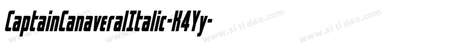 CaptainCanaveralItalic-K4Yy字体转换
