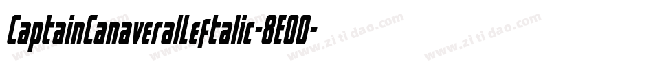 CaptainCanaveralLeftalic-8E00字体转换