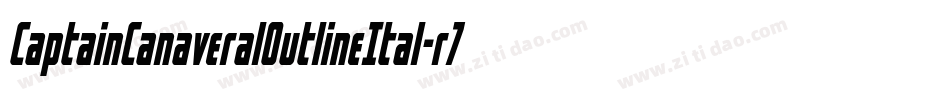CaptainCanaveralOutlineItal-r7z7字体转换