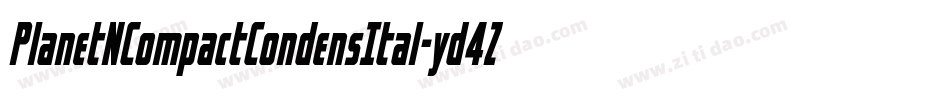 PlanetNCompactCondensItal-yd4Z字体转换
