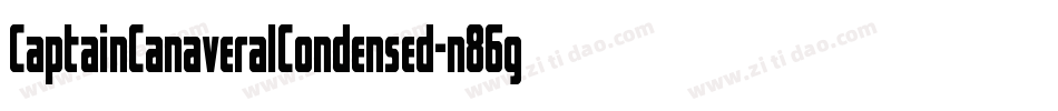 CaptainCanaveralCondensed-n86g字体转换