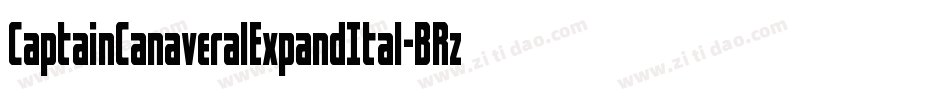 CaptainCanaveralExpandItal-BRzd字体转换