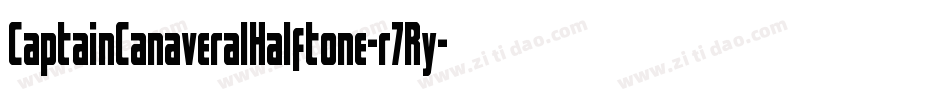 CaptainCanaveralHalftone-r7Ry字体转换