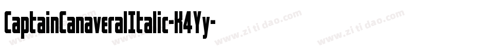CaptainCanaveralItalic-K4Yy字体转换