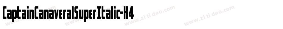 CaptainCanaveralSuperItalic-K4Y7字体转换