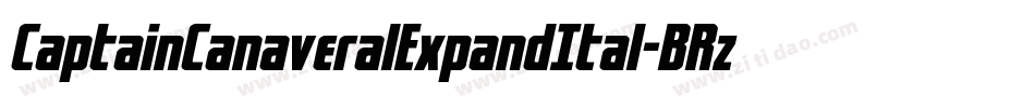CaptainCanaveralExpandItal-BRzd字体转换