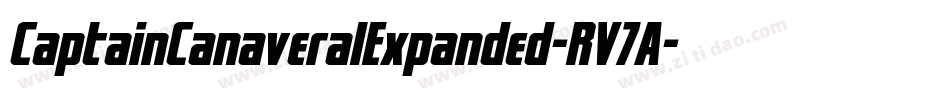 CaptainCanaveralExpanded-RV7A字体转换