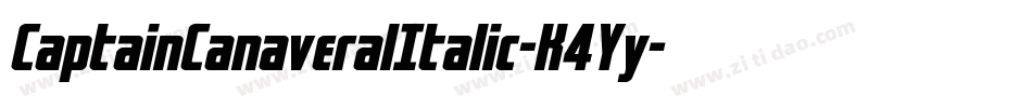 CaptainCanaveralItalic-K4Yy字体转换