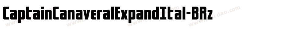 CaptainCanaveralExpandItal-BRzd字体转换