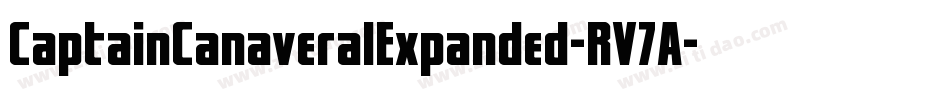 CaptainCanaveralExpanded-RV7A字体转换