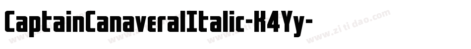 CaptainCanaveralItalic-K4Yy字体转换