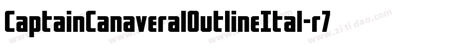 CaptainCanaveralOutlineItal-r7z7字体转换