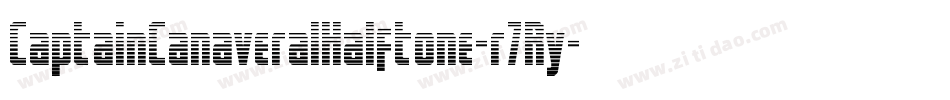 CaptainCanaveralHalftone-r7Ry字体转换