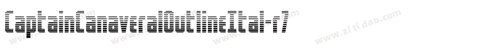CaptainCanaveralOutlineItal-r7z7字体转换