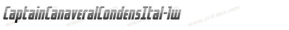 CaptainCanaveralCondensItal-1w02字体转换