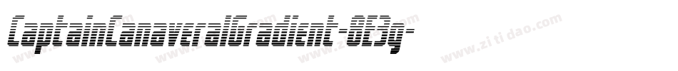 CaptainCanaveralGradient-8E3g字体转换