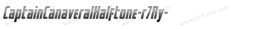 CaptainCanaveralHalftone-r7Ry字体转换