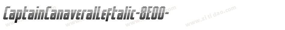 CaptainCanaveralLeftalic-8E00字体转换