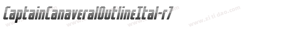 CaptainCanaveralOutlineItal-r7z7字体转换