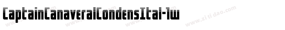 CaptainCanaveralCondensItal-1w02字体转换