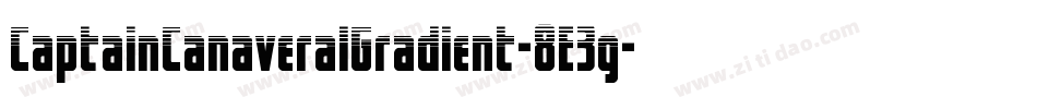 CaptainCanaveralGradient-8E3g字体转换