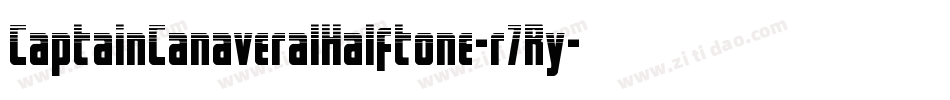 CaptainCanaveralHalftone-r7Ry字体转换