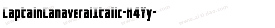 CaptainCanaveralItalic-K4Yy字体转换