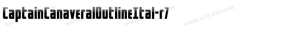 CaptainCanaveralOutlineItal-r7z7字体转换