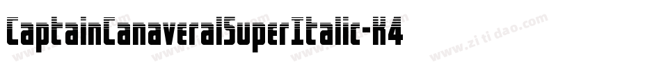 CaptainCanaveralSuperItalic-K4Y7字体转换