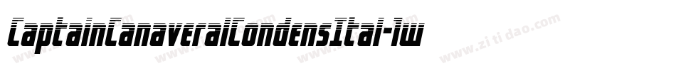 CaptainCanaveralCondensItal-1w02字体转换