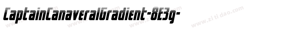 CaptainCanaveralGradient-8E3g字体转换