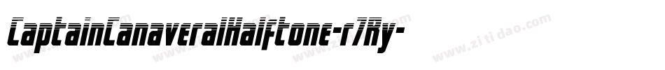 CaptainCanaveralHalftone-r7Ry字体转换