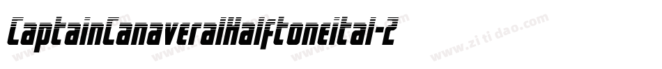 CaptainCanaveralHalftoneital-2mev字体转换