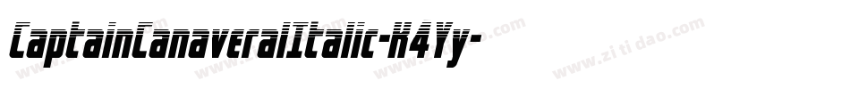 CaptainCanaveralItalic-K4Yy字体转换
