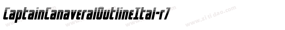 CaptainCanaveralOutlineItal-r7z7字体转换