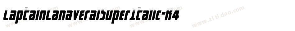 CaptainCanaveralSuperItalic-K4Y7字体转换