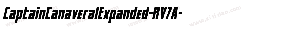 CaptainCanaveralExpanded-RV7A字体转换