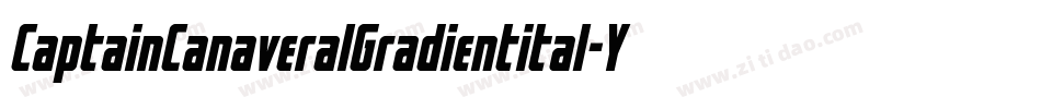 CaptainCanaveralGradientital-YYoO字体转换