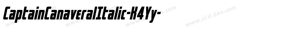 CaptainCanaveralItalic-K4Yy字体转换