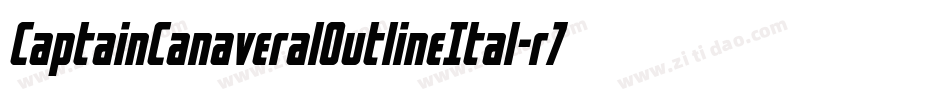 CaptainCanaveralOutlineItal-r7z7字体转换