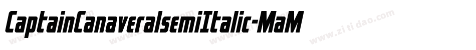 CaptainCanaveralsemiItalic-MaMY字体转换
