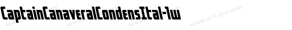 CaptainCanaveralCondensItal-1w02字体转换