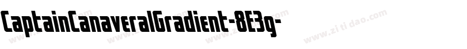 CaptainCanaveralGradient-8E3g字体转换