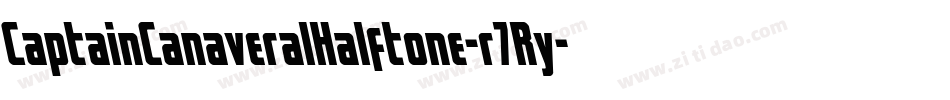 CaptainCanaveralHalftone-r7Ry字体转换
