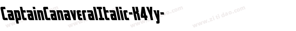CaptainCanaveralItalic-K4Yy字体转换